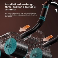 Roue abdominale automatique en EVA avec support coudes, frein intelligent et retour automatique pour entraînement abdominal à domicile unisexe