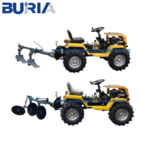 Traktor Mini BURIA 4WD Mesin China 18HP Traktor Roda dengan Pompa Traktor Pertanian Multifungsi untuk Dijual Layanan OEM