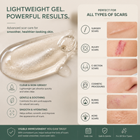 Gel cicatrisant au silicone 100 % biologique à marque privée pour cicatrices chirurgicales, blessures et brûlures, pour cicatrices neuves et anciennes, validé par des essais cliniques