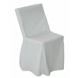 Housse de chaise pliante grande, Blanche, pour chaises pliantes en bois et rembourrées - Product Image 1