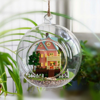 Vase de fleurs suspendu en verre, planteur d'air, Terrarium, Pots de fleurs pour décor de jardin de maison