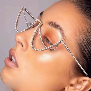 Lunettes de luxe sans monture pour femmes 2025 – Montures sans verres avec strass - Product Image 1