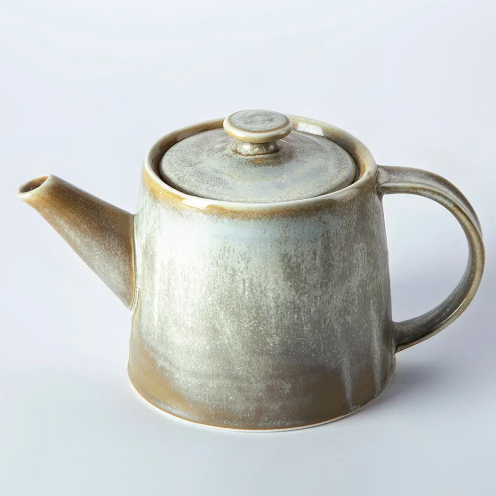 Tiktok sıcak satış fırın değiştirme Yayu teakettle sarı isıya dayanıklı 800ml antika çaydanlıklar daire tasarımı ile çay ve cezve