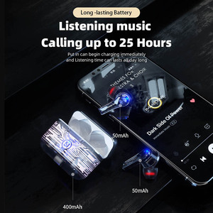 Auriculares Bluetooth Transparentes <span class=keywords><strong>para</strong></span> Juegos TS200, Compatibles con Color Personalizado, Reducción de Ruido, Micrófono <span class=keywords><strong>para</strong></span> Llamadas, Auriculares Inalámbricos Estéreo HIFI - Product Image 3