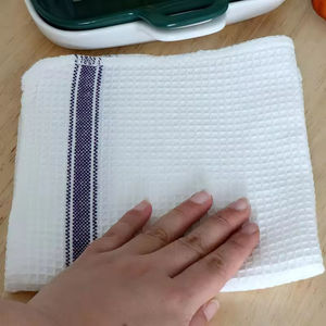 طقم مناشف شاي كتان قطنية مطبوعة من الوافل المصبوغ الغزول مناشف شاي مطبخ مخصصة للنساء بالجملة - Product Image 3