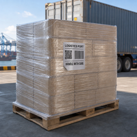 Étiquette autocollante personnalisée en PET argent mat, autocollant d'emballage industriel imperméable pour cartons d'expédition