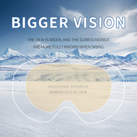 Lunettes de ski UV couleur arc-en-ciel, Anti-buée, pour neige, lunettes de sécurité, de snowboard, roses