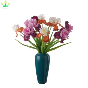 Fleurs d'<span class=keywords><strong>iris</strong></span> bleues artificielles, toucher réaliste, matériau PU, longue tige, pour la décoration de la maison, des hôtels, des mariages, des fêtes, du Nouvel An, des bars. - Product Image 2