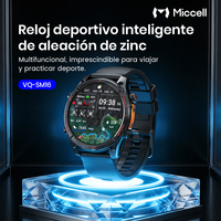 Montre connectée Miccell 5 ATM, charge sans fil, batterie longue durée, fréquence cardiaque, oxygène, IA, répond aux appels