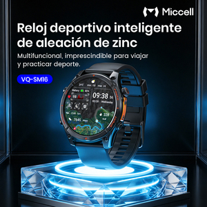 Reloj Inteligente Miccell 5 ATM, Carga Inalámbrica, Batería de Larga Duración, Frecuencia Cardíaca, Oxígeno, <span class=keywords><strong>IA</strong></span>, Responde Llamadas - Product Image 3
