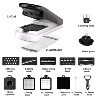 Hete Verkoop Keuken Mandoline Tomaat Snijmachine Dicer Multifunctionele Handmatige Groentesnijder Snijmachine Chopper Veilige Voedselmolen