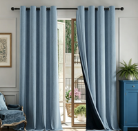 Rideaux de Maison Multi-usages de Luxe Personnalisables, Tissés à Anneaux, Occultants, Voilages, Double Couche, Thermiques, Anti-UV, 100% Polyester
