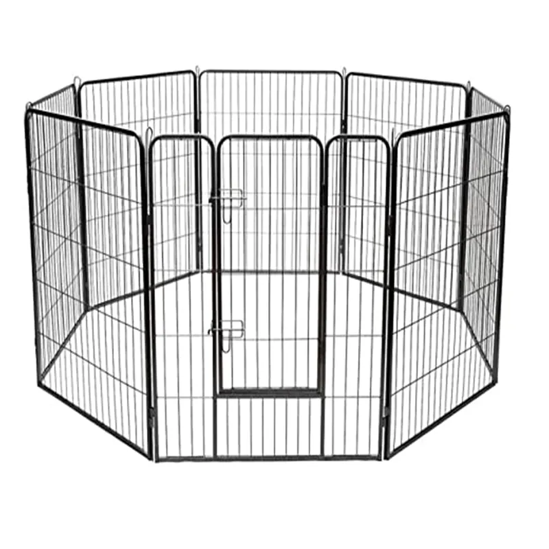 OEM heavy duty metal large 32 inch 42 inch extra large 80*80cm 8 panel dog pet playpen indoor fence dog exercise pen