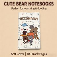 Carnet mignon avec design de personnage Stitch, format A5, carnet de notes cousu