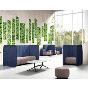 طقم أثاث تجاري من مواد اصلية للأماكن العامة والصالات التجارية مقعد أريكة للاستراحة على المواقف ذات شكل منحني مقسم لأجزاء للأثاث التجاري - Product Image 3