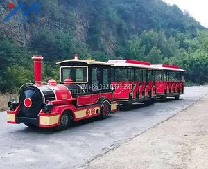 Yimiao बच्चों के बिजली डीजल लापता ट्राम ट्रेन की सवारी निर्माता पर्यटक ट्रेन बिक्री के लिए