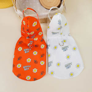 Vendita calda 2024 primavera ed estate pet dog vestiti due piedi stampe floreali cane impermeabile per cani di piccole dimensioni <span class=keywords><strong>medio</strong></span> <span class=keywords><strong>orsacchiotto</strong></span> - Product Image 3