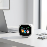 Réveil intelligent AI haute performance Veidoo, lecteur de musique WiFi Android, écran LCD, batterie 3000 mAh, utilisation pour étudiants, chambre à coucher