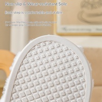 Chaussons d'intérieur en fourrure moelleuse hexagonale avec logo personnalisé OEM/ODM, semelle antidérapante, pour femmes et hommes