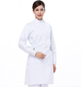 Camice Medico Antirughe Bianco per Estetiste e Assistenti Dentali, Camice da Laboratorio per Donne - Product Image 6