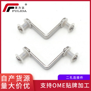 F-902A Iron Glass Connector Chrome Plated Industrial Design For Curtain Wall Fixing Bracket - Product Image 5