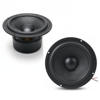 Untuk Speaker Bass Midrange 6.5 Inci 4 Ohm 100W Woofer Serat Kaca Kabinet Logam Loudspeaker Audio Hifi DIY Home Theater