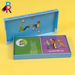 Fábrica impressão personalizada crianças memória flash card fazer um jogo de cartas para crianças