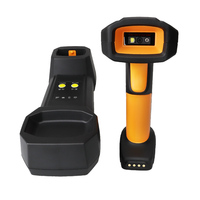 Escáner de Código de Barras Industrial YJFIRST con Base de Carga Inalámbrica, Anti-Caídas e Impermeable IP65, Lector de Códigos QR BT