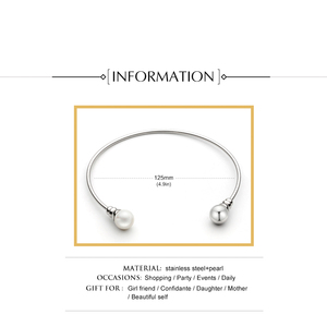 Collar de Acero Inoxidable OEM para Mujer, Gargantilla de Perlas Chapada en Oro de Moda con Patrón de Corazón, Joyería Contratada - Product Image 4