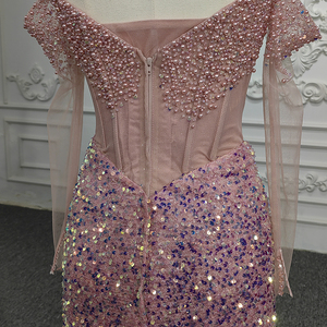 9900-1 Vestido de Fiesta de Lentejuelas de Moda 2022, Vestido de Sirena Sexy y Brillante para Graduación - Product Image 2