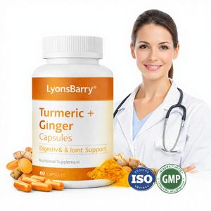 Cápsulas de Cúrcuma + Jengibre – Apoyo Digestivo y para las Articulaciones, Uso en Adultos, Marca Privada OEM, GMP - Product Image 1