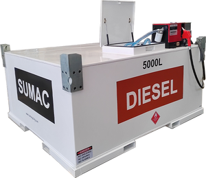 1000l עד 5000l פלדת פחמן המובלת מיכל דלק נייד נייד עם משאבה לתדלוק רכב - Product Image 5