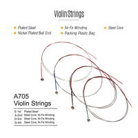 Alice A705 Stainless Steel Coated Violin Strings Set 4/4 3/4 1/8 Sizes Ni-Fe Winding for Stringed Instruments Parts Accessories