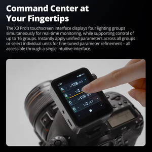 Déclencheur de <span class=keywords><strong>flash</strong></span> sans fil Godox X3Pro C/N/S/F 2,4 pouces <span class=keywords><strong>TTL</strong></span> HSS 2,4G avec écran tactile OLED pour Sony Canon <span class=keywords><strong>Nikon</strong></span> Fuji Olympus - Product Image 3