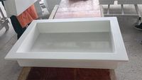 Niches de douche encastrées en marbre blanc artificiel moderne sur mesure SH STONE pour mur de douche de salle de bain
