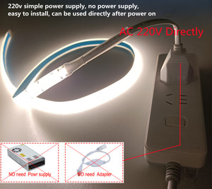 Cob <span class=keywords><strong>led</strong></span> רצועת ac220 סוללה 4000k ip65 עמיד למים <span class=keywords><strong>led</strong></span> cob רצועת 14 w/m 600 נוריות/m ערוץ קיר גבס 20m גבוהה כוח fob cob <span class=keywords><strong>led</strong></span> רצועת