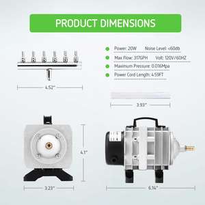 ระบบปั๊มน้ำไฮโดรโปนิกส์ ปั๊มลมสำหรับ - Product Image 4