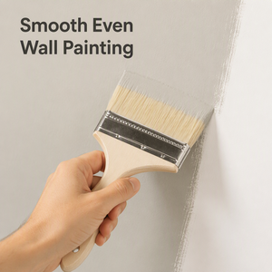 Durable 8 Sizes Paint Brush Set Iron Sheet Wrapped Rivet Reinforced <strong>Interface</strong> No Shedding Streamlined Solid Wood Handle - Product Image 1