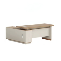 Mesa de Oficina Ejecutiva para CEO, Diseño de Mesa de Computadora, Mesa Ejecutiva Moderna en Forma de L