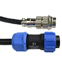 Conector Impermeable SP1710 de 5 Pines a Conector de Aviación GX16 de 3 Pines, Cable de Alimentación