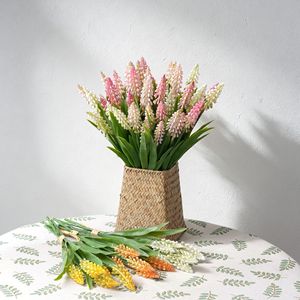 ช่อดอกไฮยาซินธ์ประดิษฐ์ CallaFloral สีขาว ชมพู เหลือง ส้ม ทำจากพลาสติก สำหรับตกแต่งภายในบ้าน งานแต่งงาน - Product Image 1