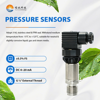 Mesure de liquides (eau, huile, gaz) IP65, filetage externe -15 ° C ~ +125 ° Capteur de pression C Dc 4~20 mA, transmetteur de pression
