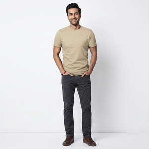T-shirt pour homme avec logo, manches courtes, col rond, t-shirts ajustés doux, tailles S à 4XL, t-shirts basiques classiques et frais - Product Image 1