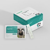 Kit de Détection Rapide de la Gestation Bovine – Instrument Vétérinaire pour Animaux – Bandelette de Détection de la Gestation chez les Bovins (Vaches) à partir de Sang Total (PAG)