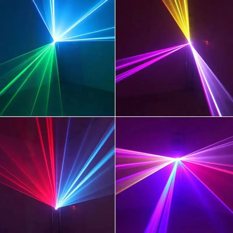 3d-Laserprojektor Party Disco Bühne Vollfarbiges Laserlicht DMX512 3W Bühnenprojektor Animation für Nachtclub