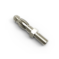Fiche banane en ligne 4mm en laiton nickelé