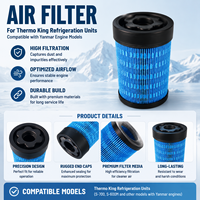 Nouveau filtre à air de haute qualité pour système de réfrigération 11-9300 P953446 AF25119 pour pièces de rechange Thermo King Precedent S-600 G-700