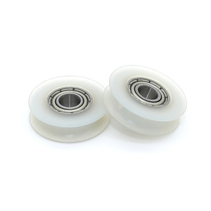 Manufacturer Supplies 684ZZ Bearing-Coated Plastic U-Shaped <b>Guide</b> Rail Wheels 4*15.7*4.5mm <b>Rope</b> Pulleys - Product Image 3