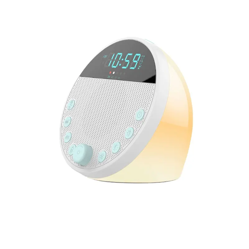 2022 Hot Sale White Noise Sleep Aid Device With display colorful lights Sleep Instrument with time control alarm clock