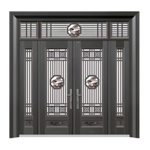 Puertas de <span class=keywords><strong>Entrada</strong></span> y Patio de Diseño Tradicional en Aleación de Zinc Premium con Aislamiento Térmico para Villas y Casas de Campo - Product Image 2